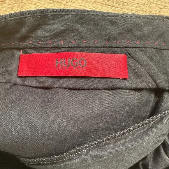 HUGO Hugo Boss Men’s Black Dress Pants 34R - Picture 4 of 7